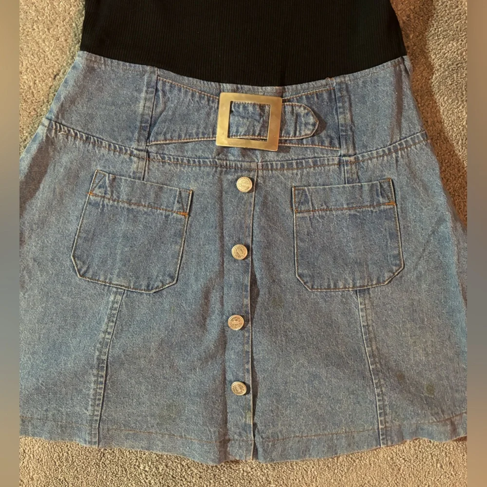 Vintage 90’s Mini jean DRESS by California Concepts Size 7 - Picture 7 of 10